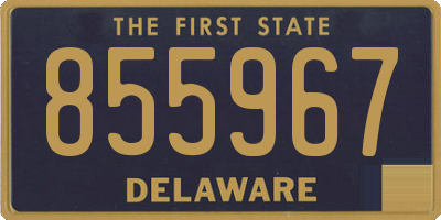 DE license plate 855967