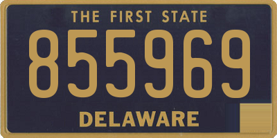 DE license plate 855969