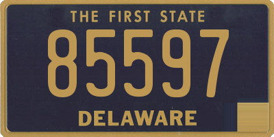 DE license plate 85597