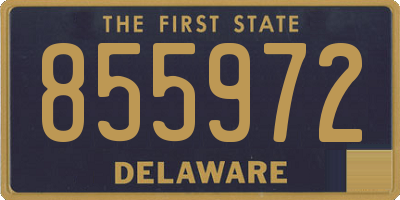 DE license plate 855972