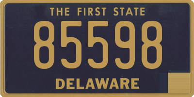 DE license plate 85598