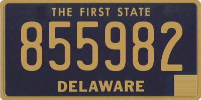 DE license plate 855982