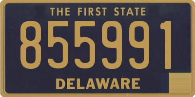 DE license plate 855991