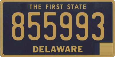 DE license plate 855993