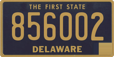 DE license plate 856002