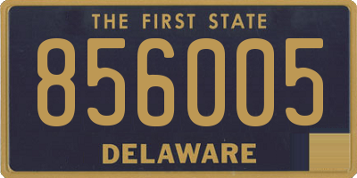 DE license plate 856005