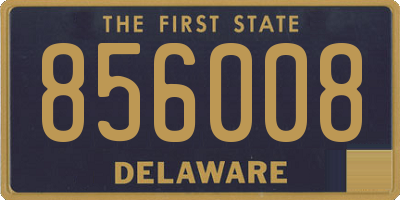 DE license plate 856008
