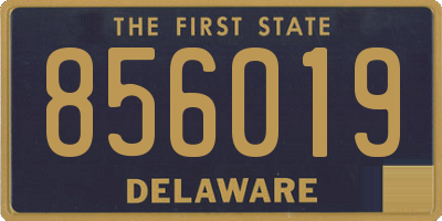 DE license plate 856019