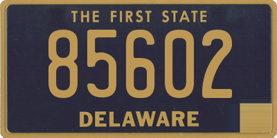 DE license plate 85602