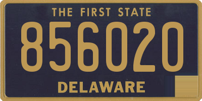 DE license plate 856020