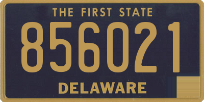 DE license plate 856021