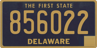 DE license plate 856022