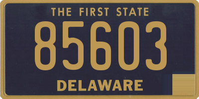 DE license plate 85603