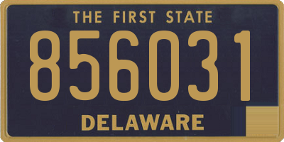 DE license plate 856031