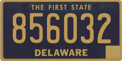 DE license plate 856032