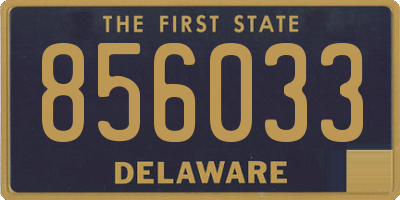 DE license plate 856033