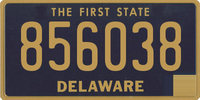 DE license plate 856038