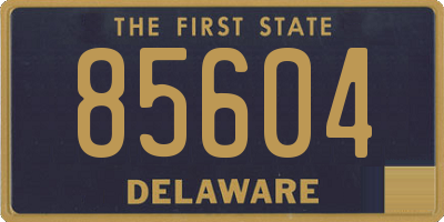 DE license plate 85604
