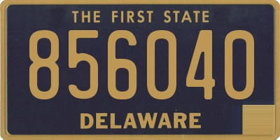 DE license plate 856040
