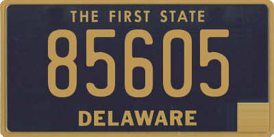 DE license plate 85605