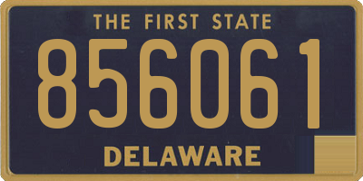 DE license plate 856061