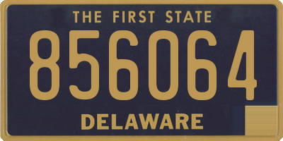 DE license plate 856064