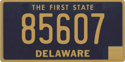 DE license plate 85607