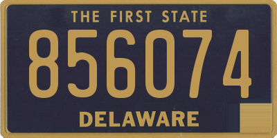 DE license plate 856074