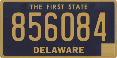 DE license plate 856084