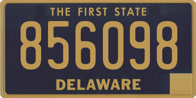 DE license plate 856098