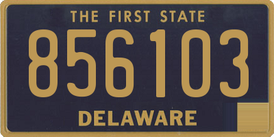 DE license plate 856103