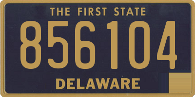 DE license plate 856104