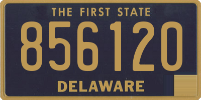 DE license plate 856120