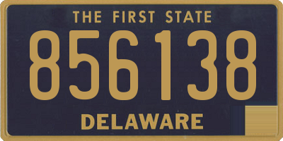 DE license plate 856138