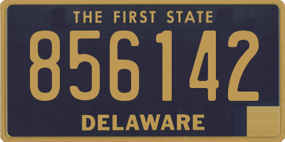 DE license plate 856142