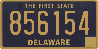 DE license plate 856154