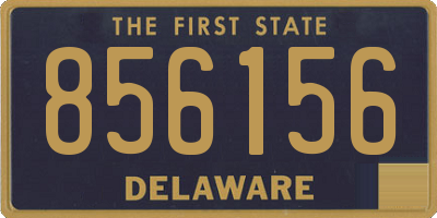 DE license plate 856156