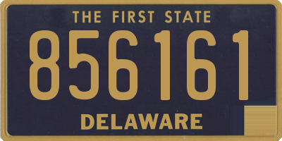 DE license plate 856161