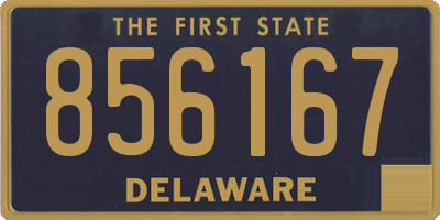 DE license plate 856167
