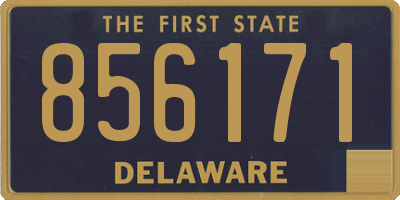 DE license plate 856171