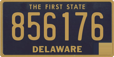 DE license plate 856176