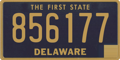 DE license plate 856177