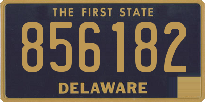 DE license plate 856182