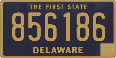 DE license plate 856186