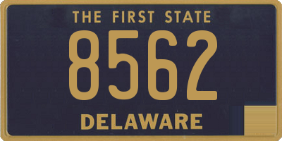DE license plate 8562