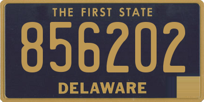 DE license plate 856202