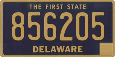 DE license plate 856205