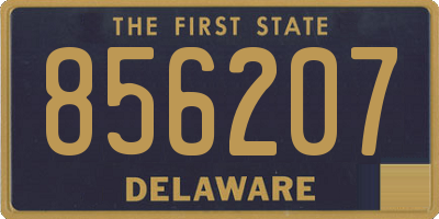 DE license plate 856207