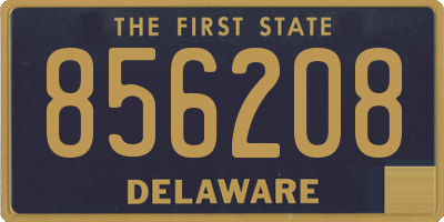 DE license plate 856208