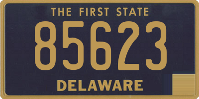 DE license plate 85623